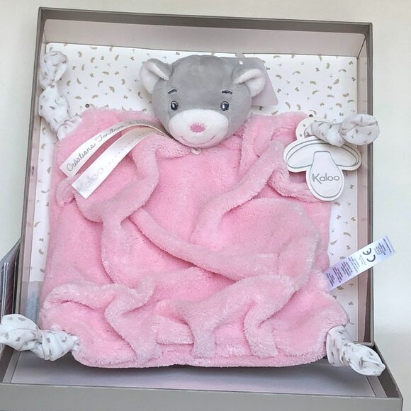 Kaloo Brand New Pink Bear Doudou /Lovey/Security blanket for Baby 0+ - Picture 4 of 8